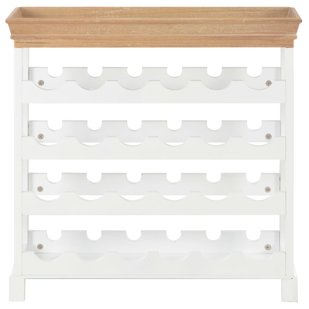 vidaXL Κάβα Κρασιών Λευκή 70 x 22,5 x 70,5 εκ. από MDF