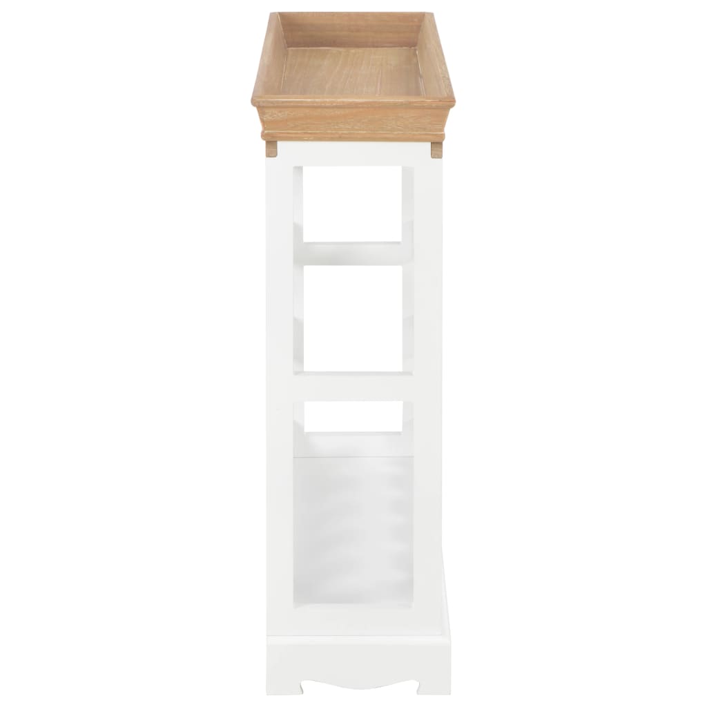 vidaXL Κάβα Κρασιών Λευκή 70 x 22,5 x 70,5 εκ. από MDF