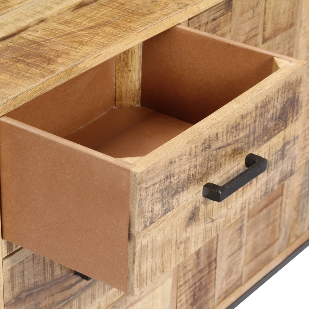 vidaXL Ντουλάπι με Συρτάρια 88 x 30 x 71 εκ. από Μασίφ Ξύλο Μάνγκο