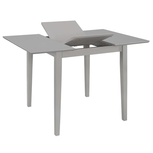 vidaXL Τραπεζαρία Επεκτεινόμενη Γκρι (80-120) x 80 x 74 εκ. από MDF