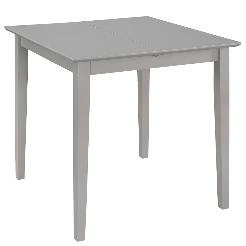 vidaXL Τραπεζαρία Επεκτεινόμενη Γκρι (80-120) x 80 x 74 εκ. από MDF