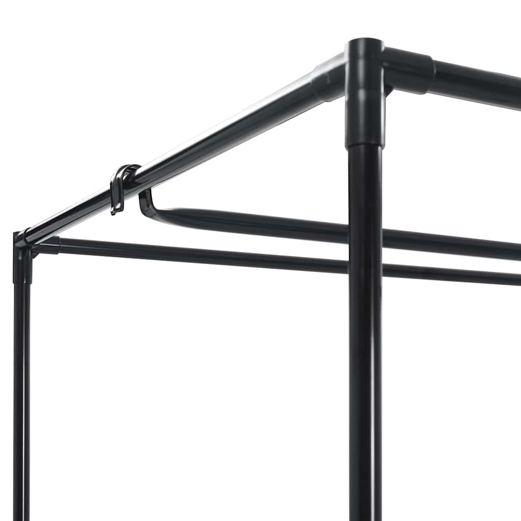 vidaXL Ντουλάπα Μαύρη 75x50x160 εκ.