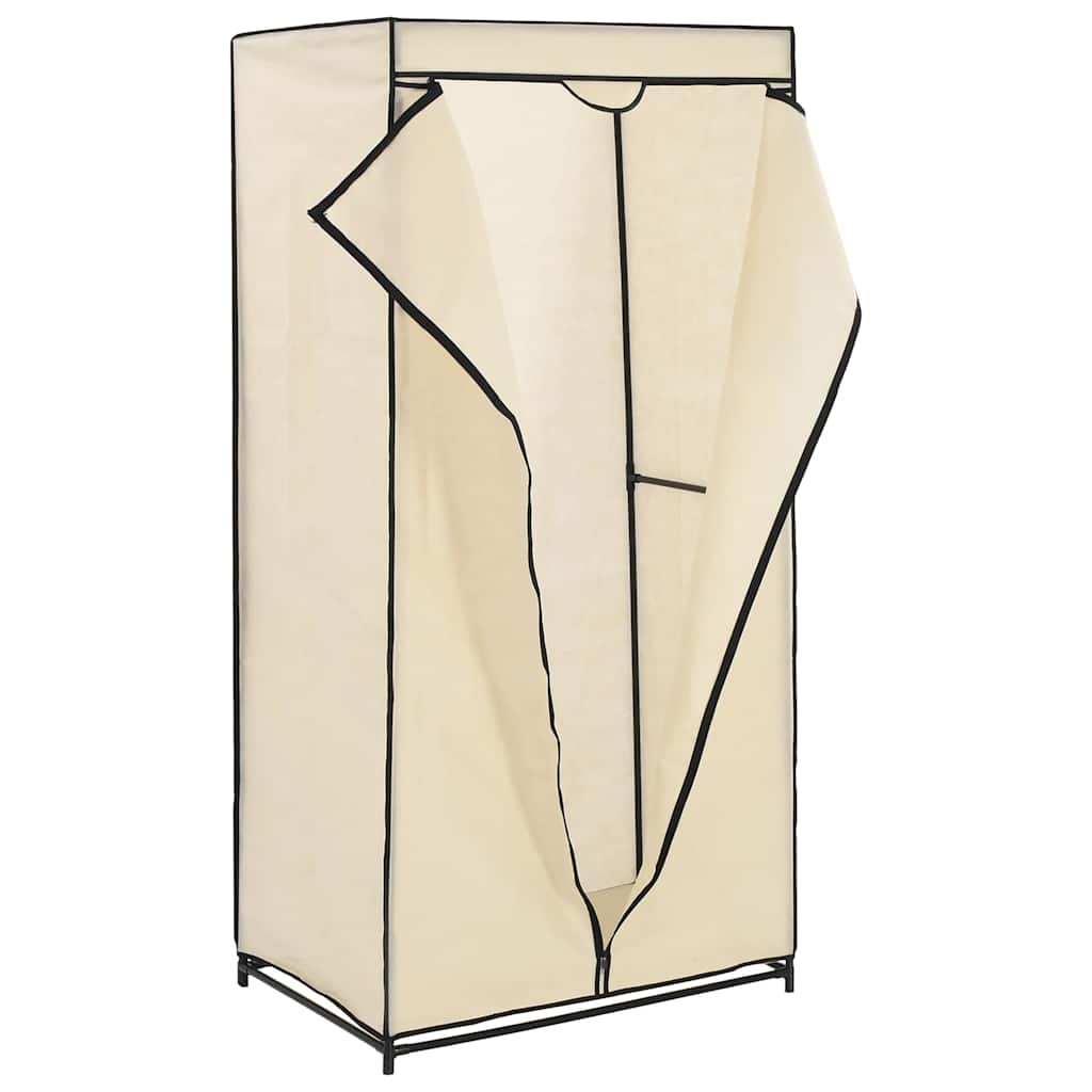 vidaXL Ντουλάπα Κρεμ 75x50x160 εκ.