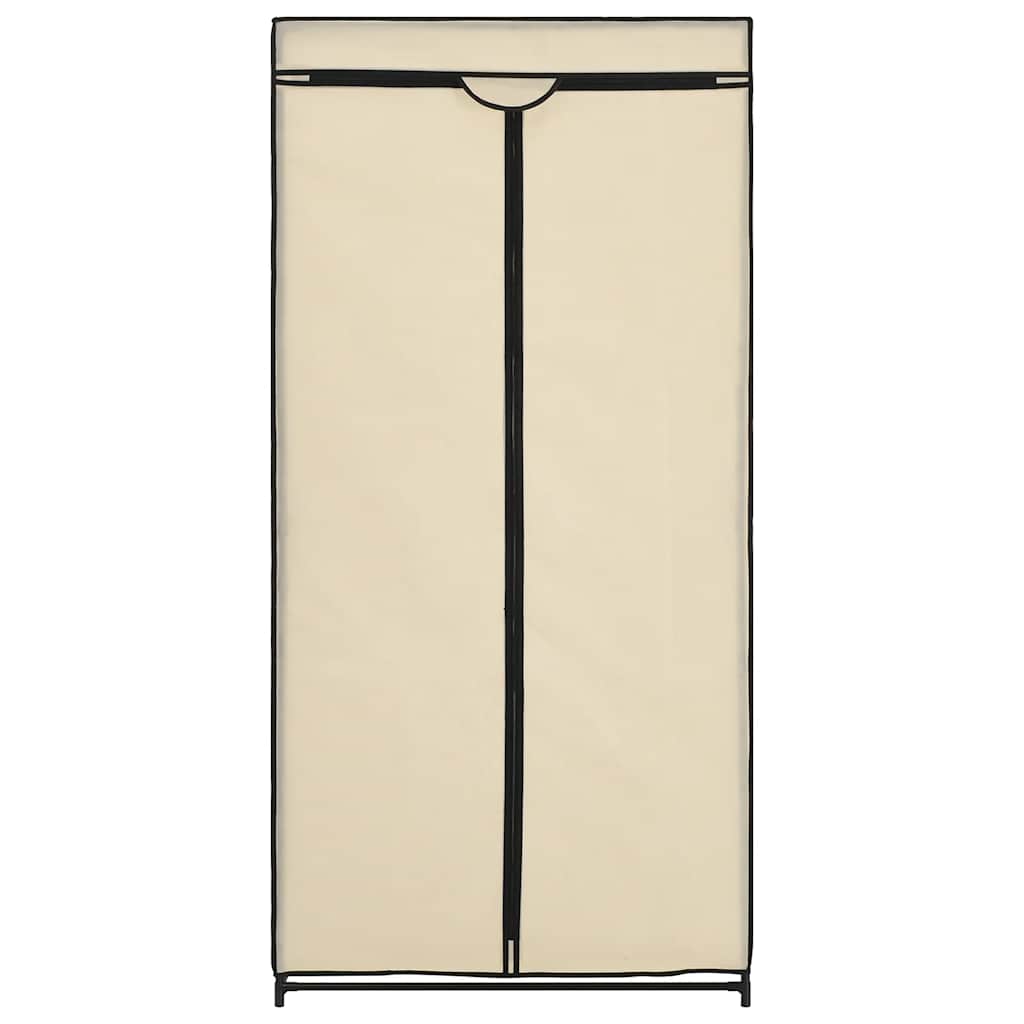 vidaXL Ντουλάπα Κρεμ 75x50x160 εκ.