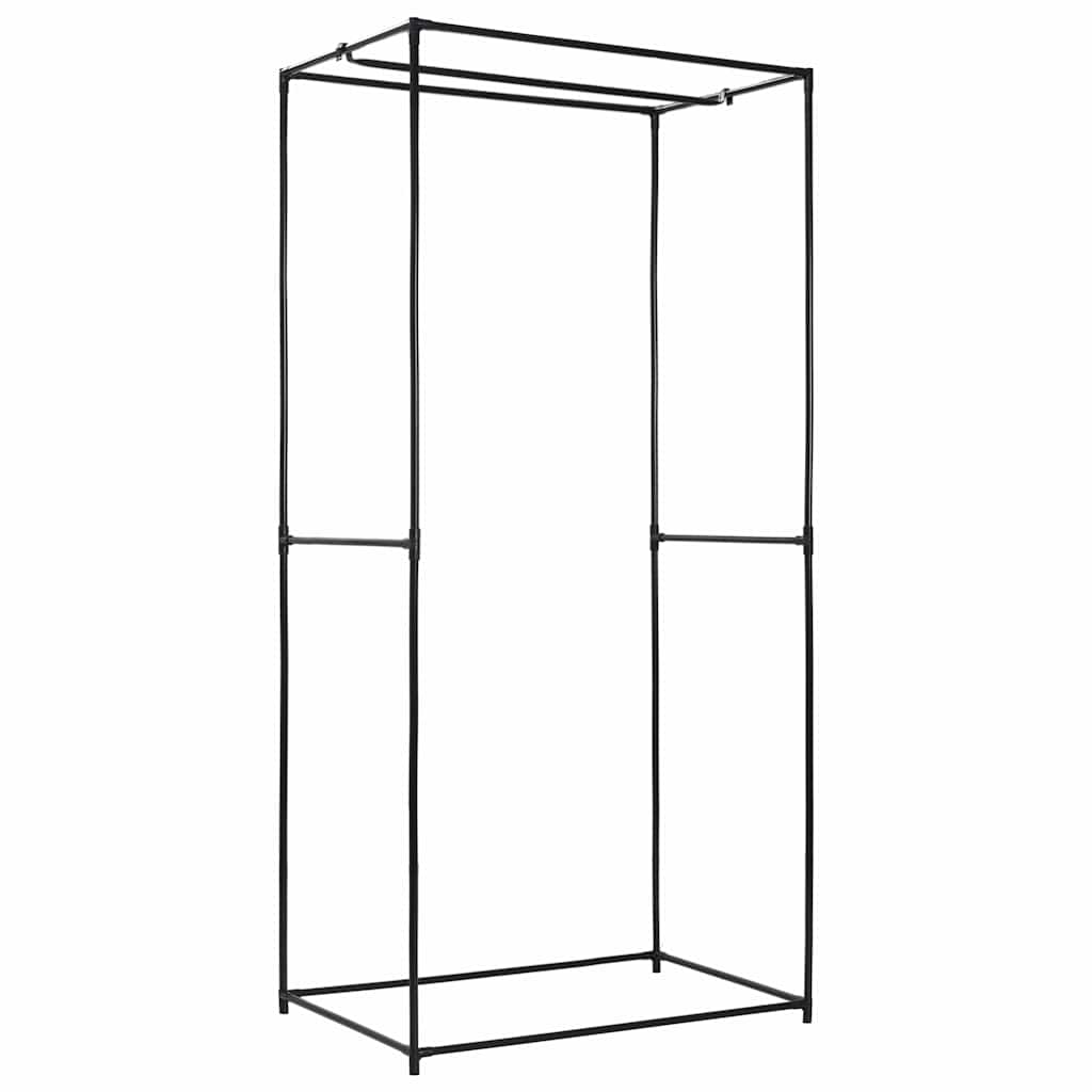 vidaXL Ντουλάπες 2 τεμ. Μαύρες 75x50x160 εκ.