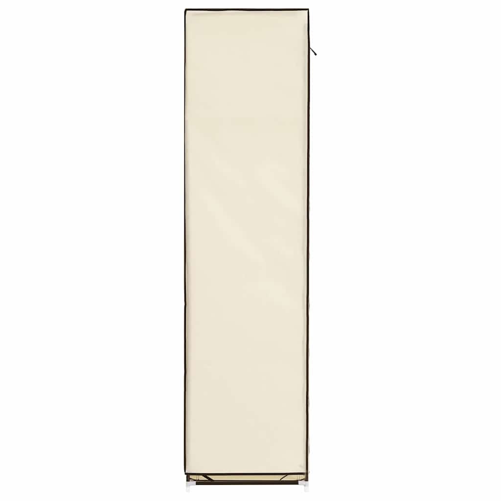 vidaXL Ντουλάπα με Χωρίσματα και Ράβδους, Μπεζ 150x45x175 εκ. από Ύφασμα