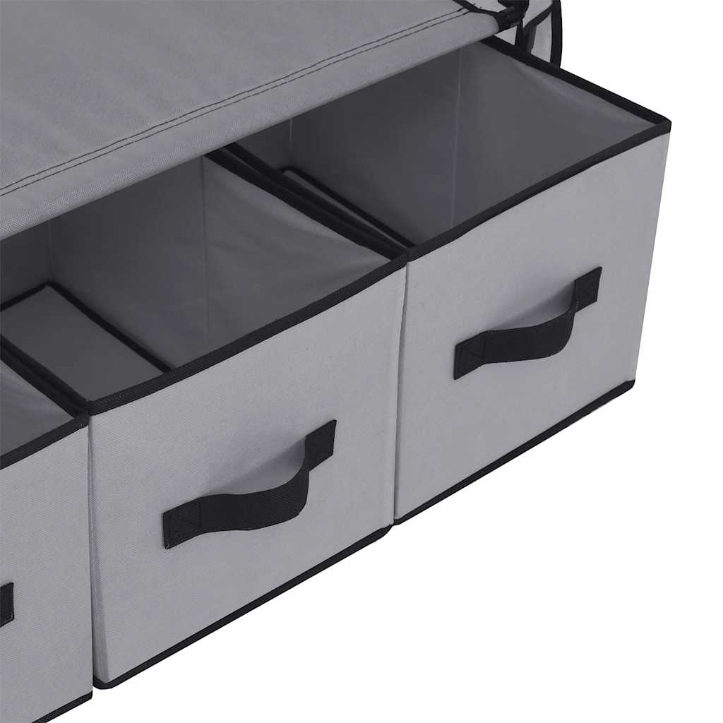 vidaXL Ντουλάπα Γκρι 87x49x159 εκ. Ύφασμα
