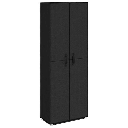 vidaXL Παπουτσοθήκη Μαύρη 60 x 30 x 166 εκ. Υφασμάτινη