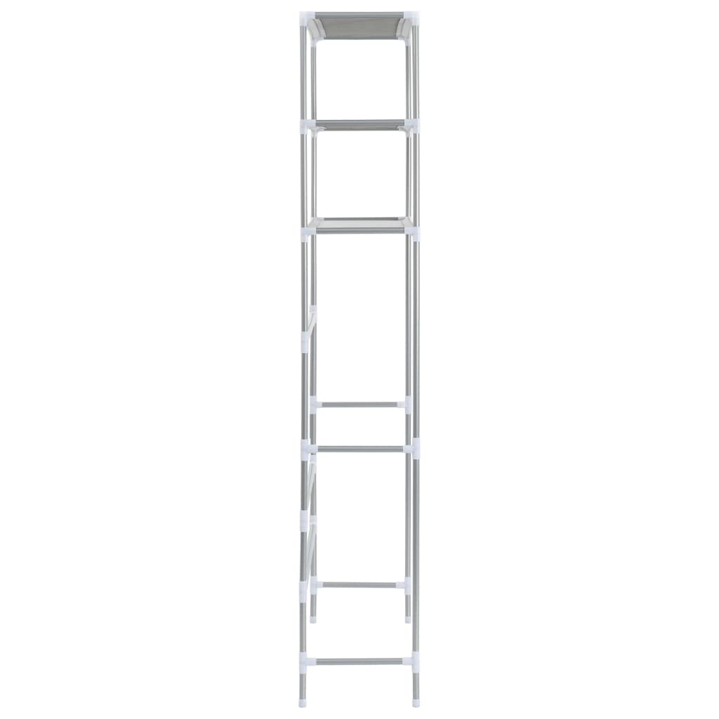 vidaXL Ραφιέρα 3 Επιπέδων για Πλυντήριο Ασημί 69 x 28 x 169 εκ.