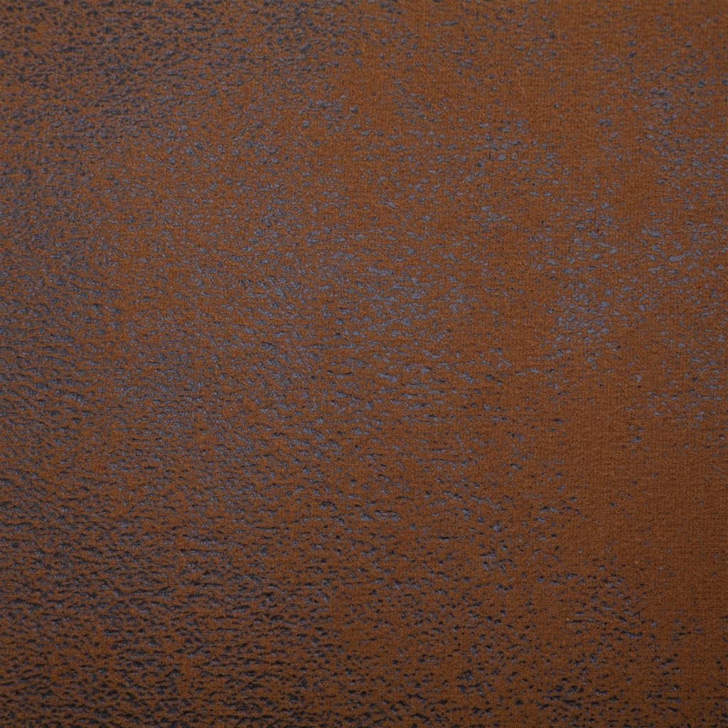 vidaXL Ανάκλιντρο Καφέ από Συνθετικό Καστόρι με Μαξιλάρι