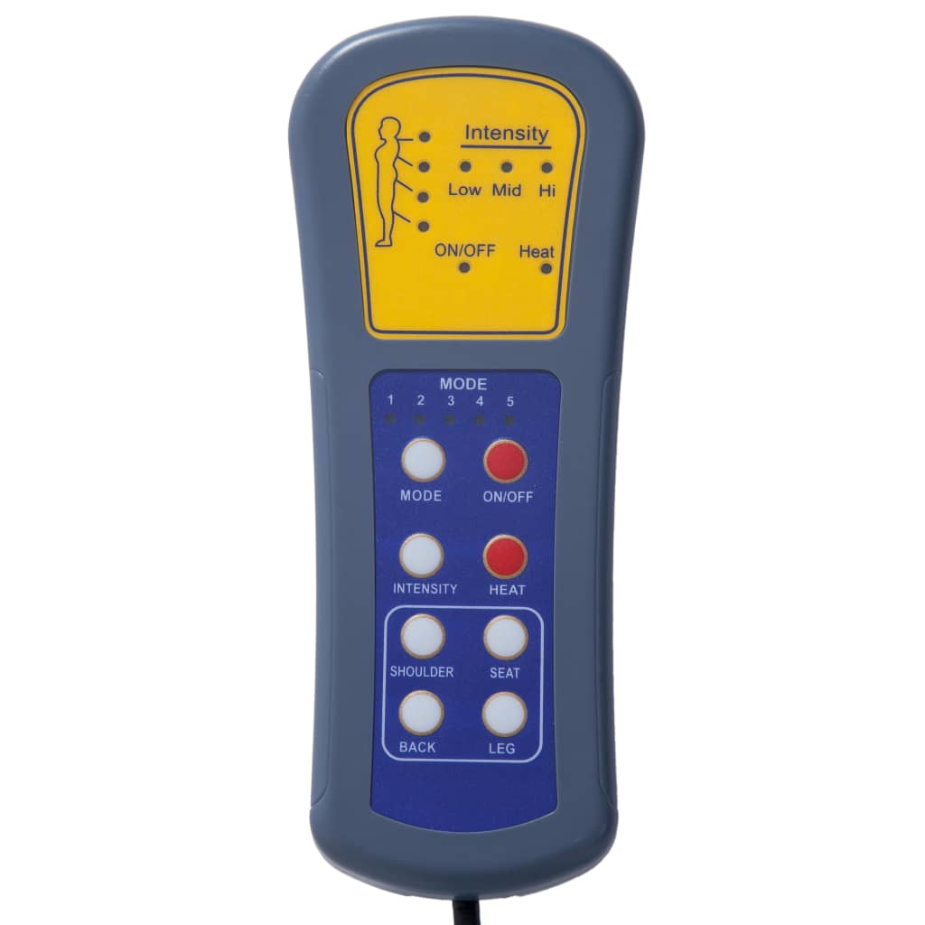 vidaXL Πολυθρόνα/Ανάκλιντρο Μασάζ Γκρι από Συνθετικό Καστόρι