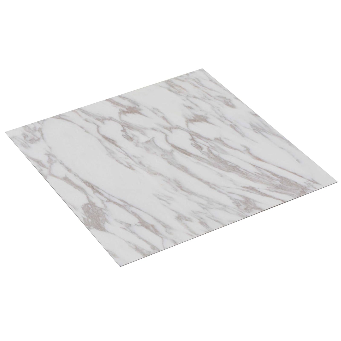 vidaXL Πλάκες Δαπέδου 5,11 τ.μ. 55 pcs PVC Λευκό Μάρμαρο