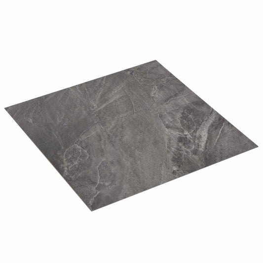 vidaXL Πλάκες Δαπέδου 5,11 τ.μ. 55 pcs PVC Μαύρο και Λευκό