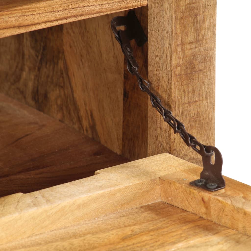 vidaXL Παπουτσοθήκη 86 x 35 x 55 εκ. από Μασίφ Ξύλο Μάνγκο