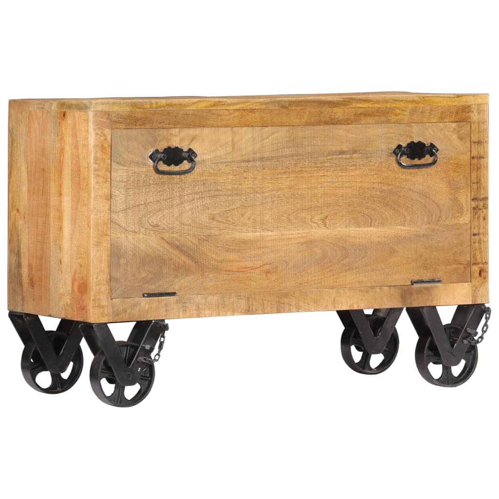 vidaXL Παπουτσοθήκη 86 x 35 x 55 εκ. από Μασίφ Ξύλο Μάνγκο