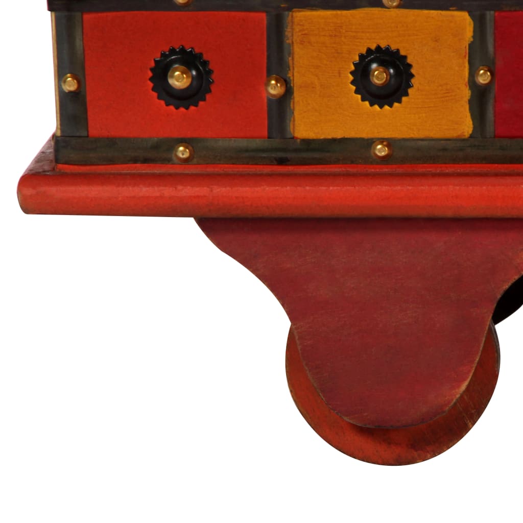 vidaXL Μπαούλο Αποθήκευσης Κόκκινο 110x40x40 εκ. Μασίφ Ξύλο Ακακίας