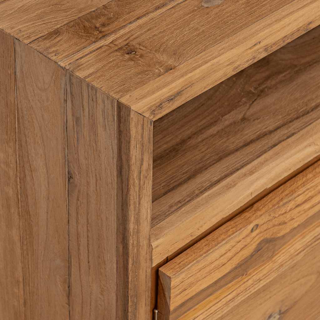 vidaXL Ντουλάπι με Συρτάρια 80 x 30 x 60 εκ. από Μασίφ Ξύλο Teak