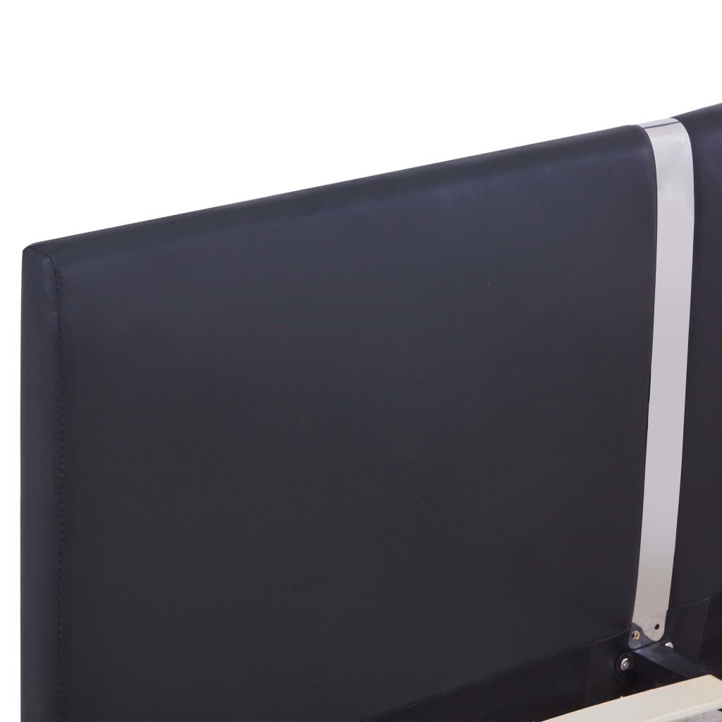 vidaXL Πλαίσιο Κρεβατιού Μαύρο 120 x 200 εκ. από Συνθετικό Δέρμα
