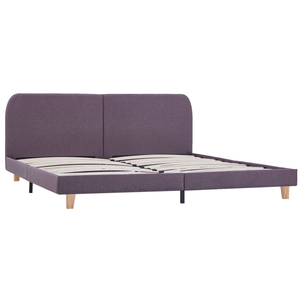 vidaXL Πλαίσιο Κρεβατιού Χρώμα Taupe 180 x 200 εκ. Υφασμάτινο