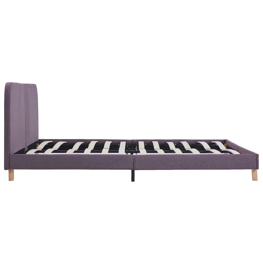 vidaXL Πλαίσιο Κρεβατιού Χρώμα Taupe 180 x 200 εκ. Υφασμάτινο