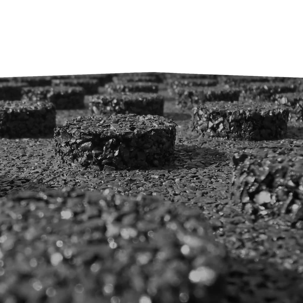 vidaXL Πλάκες Δαπέδου Ασφαλείας 24 τεμ. Μαύρες 50x50x3 εκ. Καουτσούκ