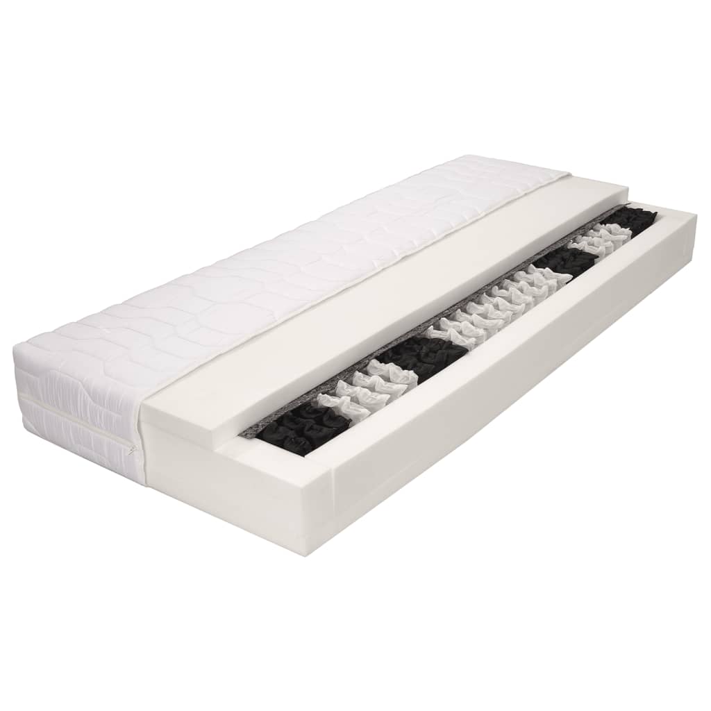 282819 vidaXL Mattress 140x200 cm 7 Zone Pocket Spring 20 cm H3