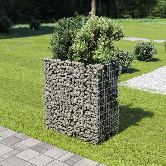 vidaXL Συρματοκιβώτιο-Γλάστρα Υπερυψωμένη 90x50x100 εκ. Γαλβ. Χάλυβας