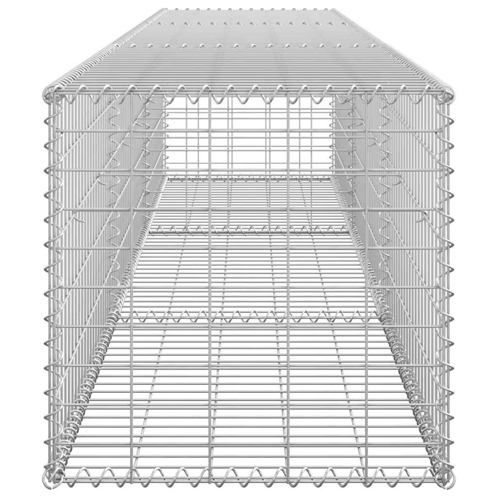 vidaXL Συρματοκιβώτιο Τοίχος 300x50x50 εκ. Γαλβαν.Χάλυβας + Καλύμματα