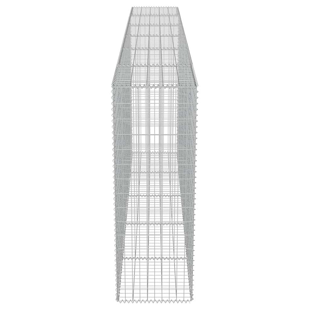 vidaXL Συρματοκιβώτιο Τοίχος 300x50x150 εκ. Γαλβαν.Χάλυβας + Καλύμματα