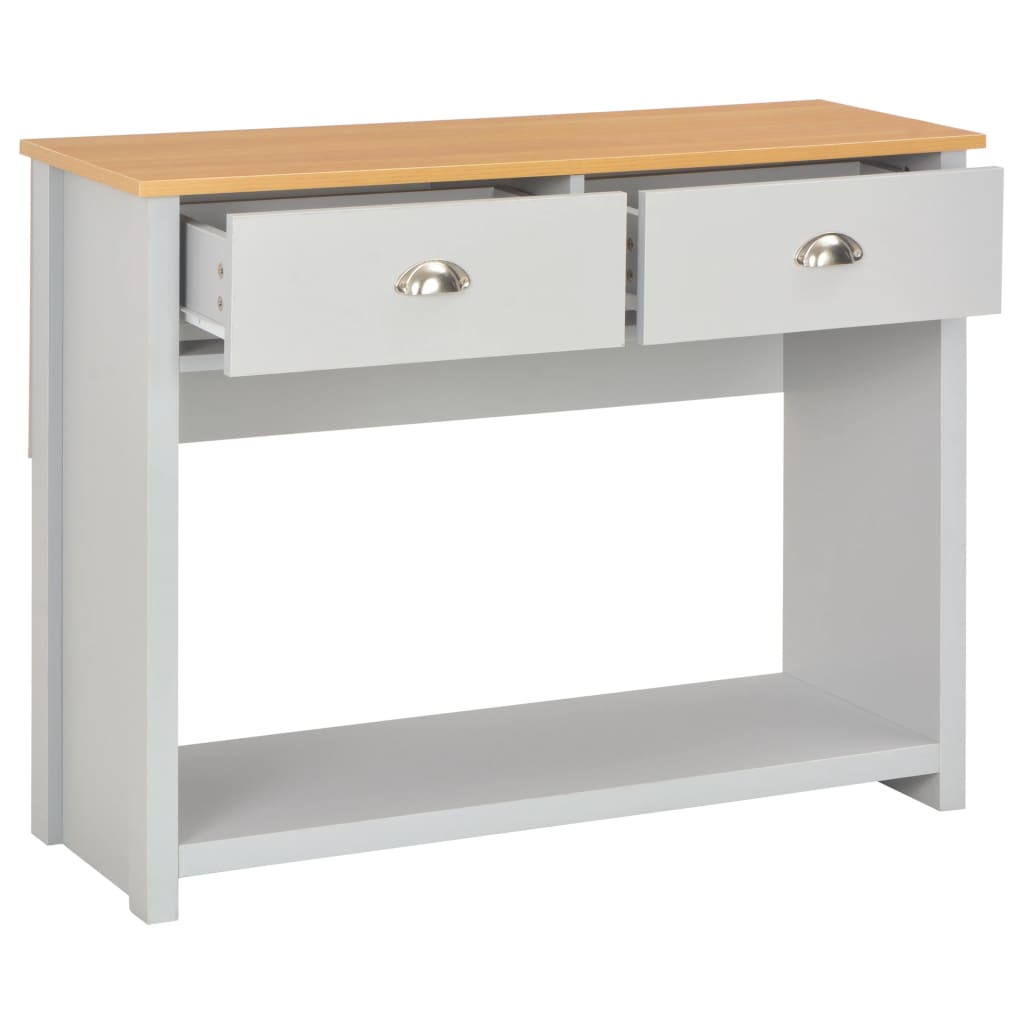 vidaXL Τραπέζι Κονσόλα Γκρι 97 x 35 x 76 εκ.