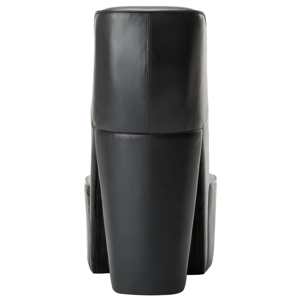 vidaXL Κάθισμα Γόβα Μαύρο από Συνθετικό Δέρμα