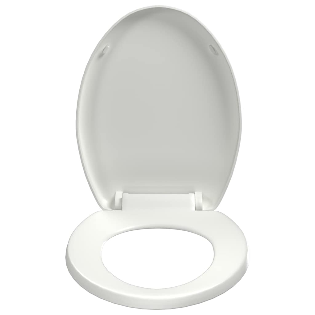 vidaXL Κάλυμμα Λεκάνης με Soft Close & Quick Release Λευκό