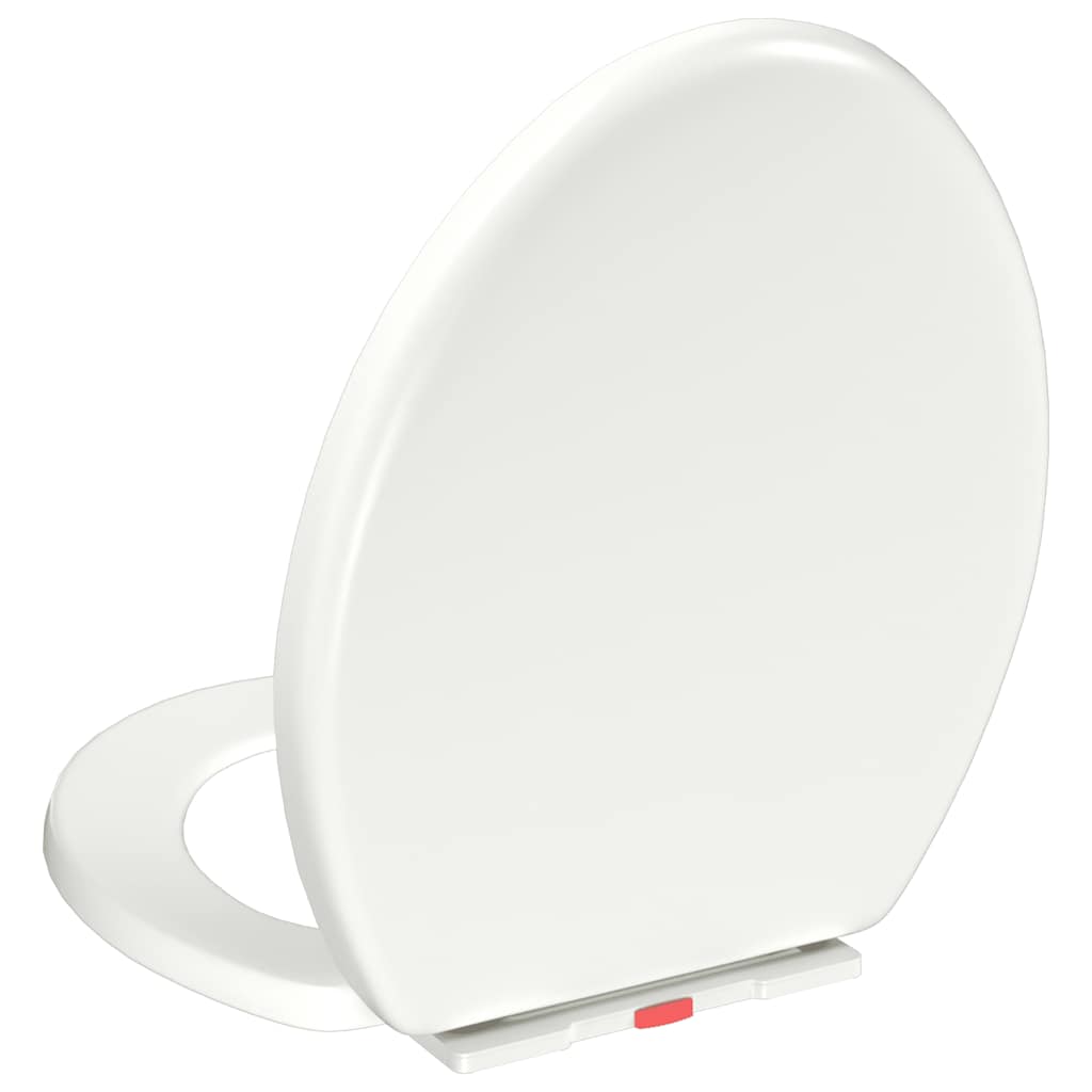 vidaXL Κάλυμμα Λεκάνης με Soft Close & Quick Release Λευκό