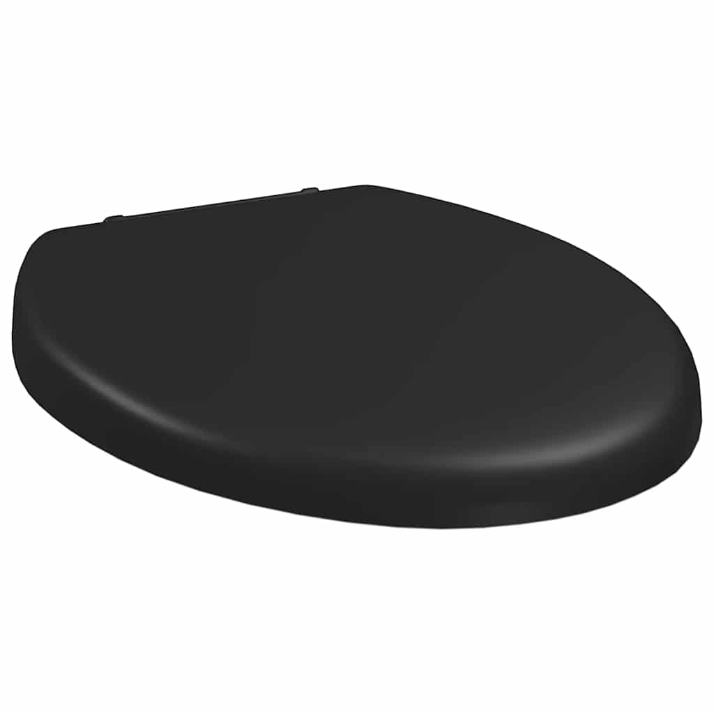 vidaXL Κάλυμμα Λεκάνης με Soft Close & Quick Release Μαύρο