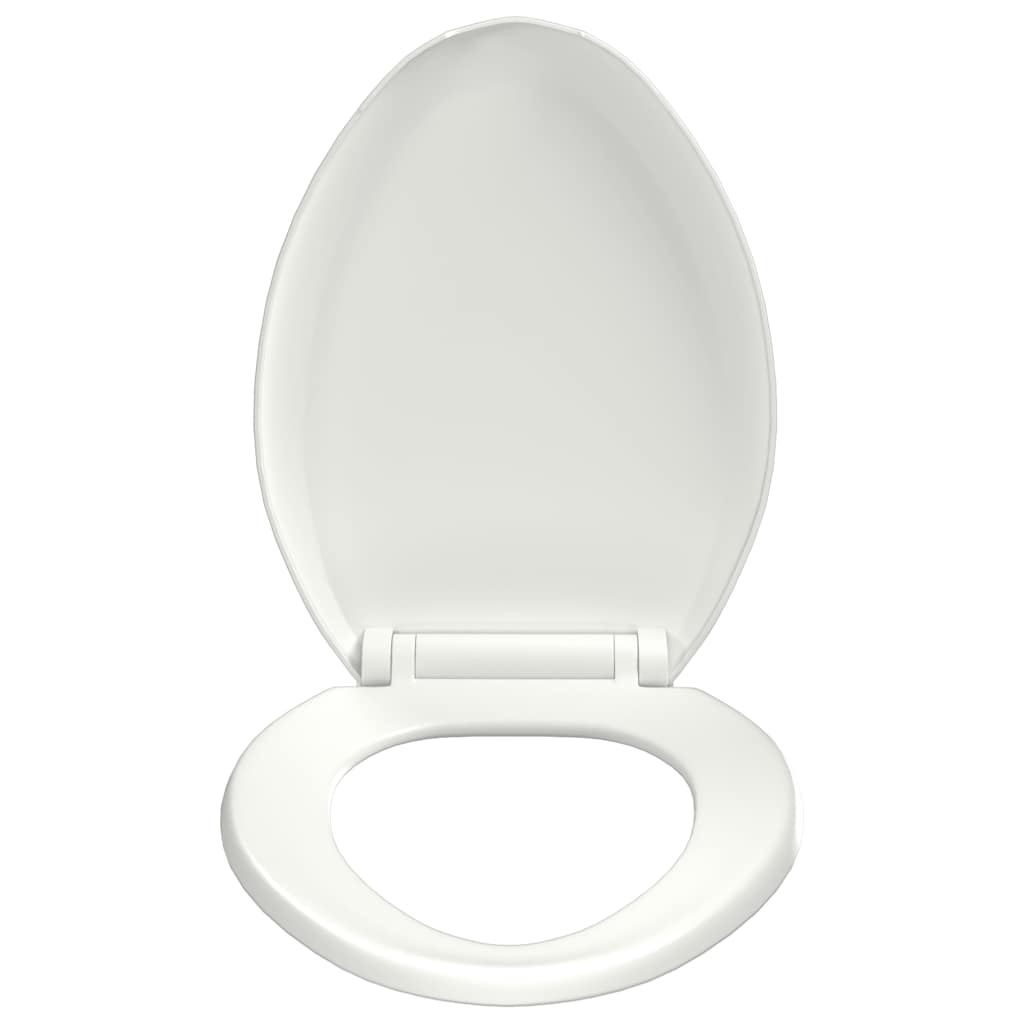 vidaXL Κάλυμμα Λεκάνης με Soft Close & Quick Release Λευκό