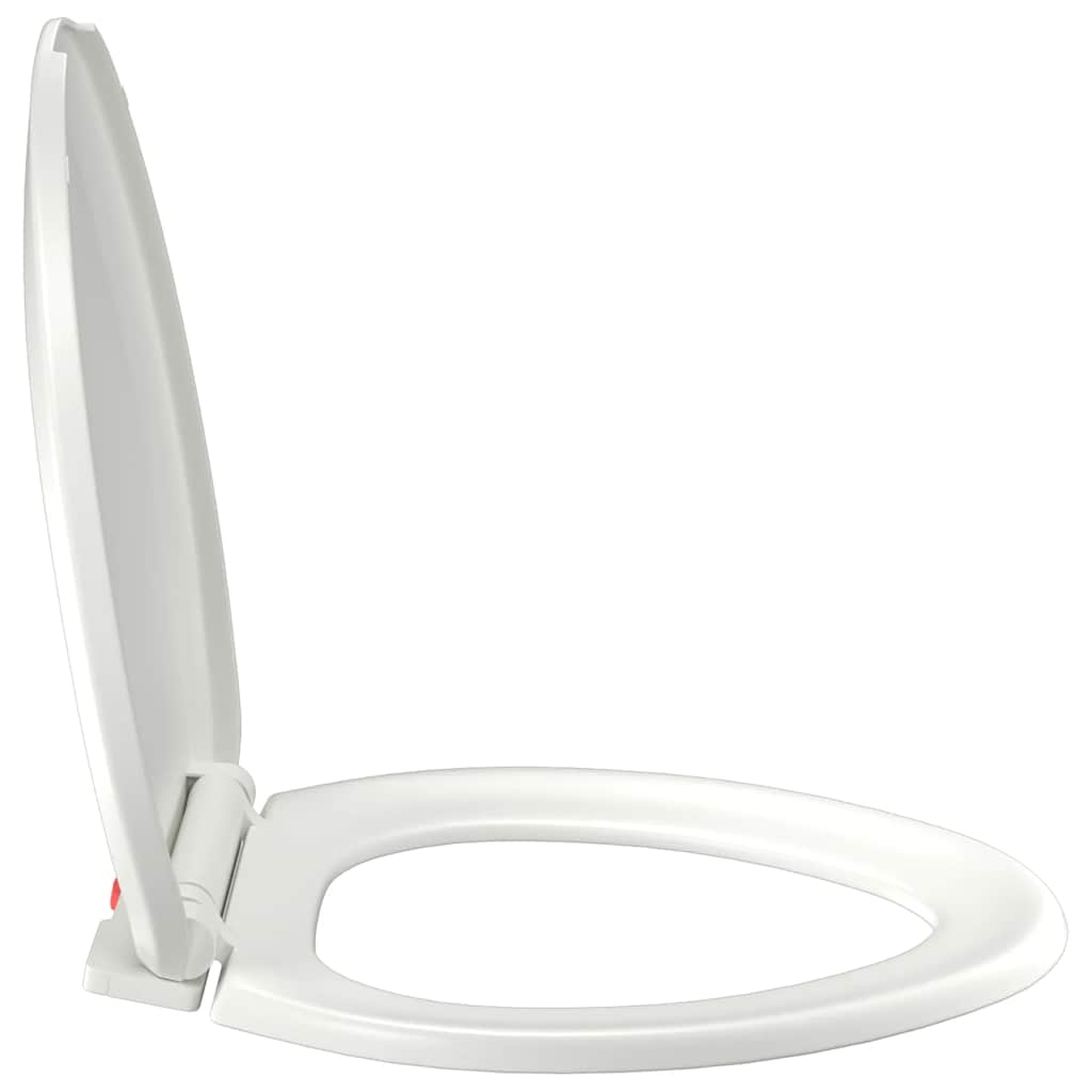 vidaXL Κάλυμμα Λεκάνης με Soft Close & Quick Release Λευκό
