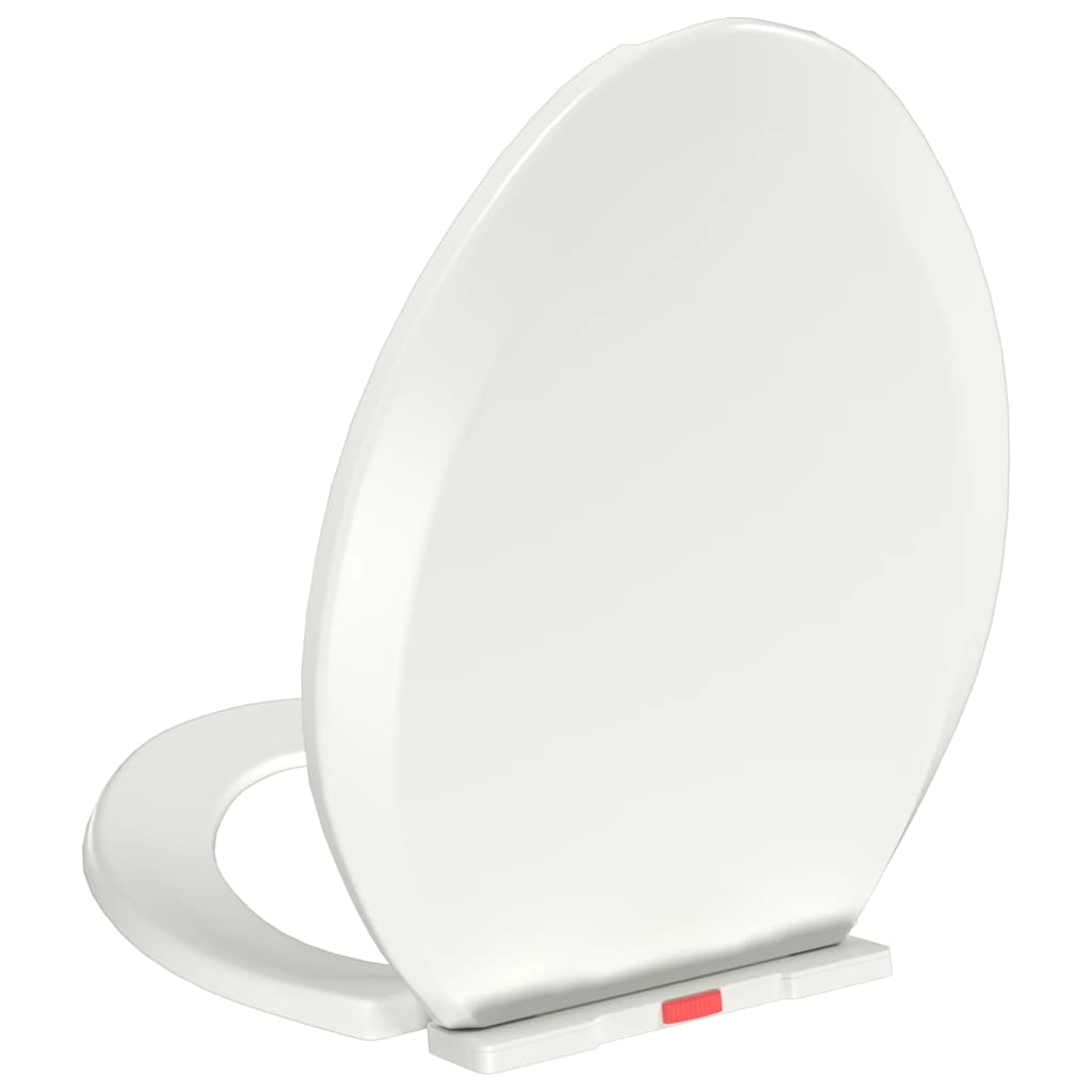 vidaXL Κάλυμμα Λεκάνης με Soft Close & Quick Release Λευκό