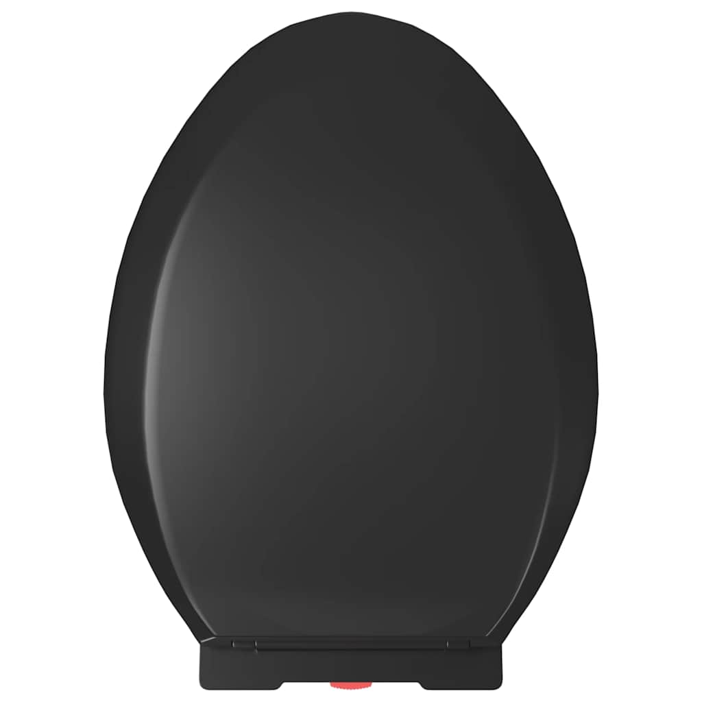 vidaXL Κάλυμμα Λεκάνης με Soft Close & Quick Release Μαύρο