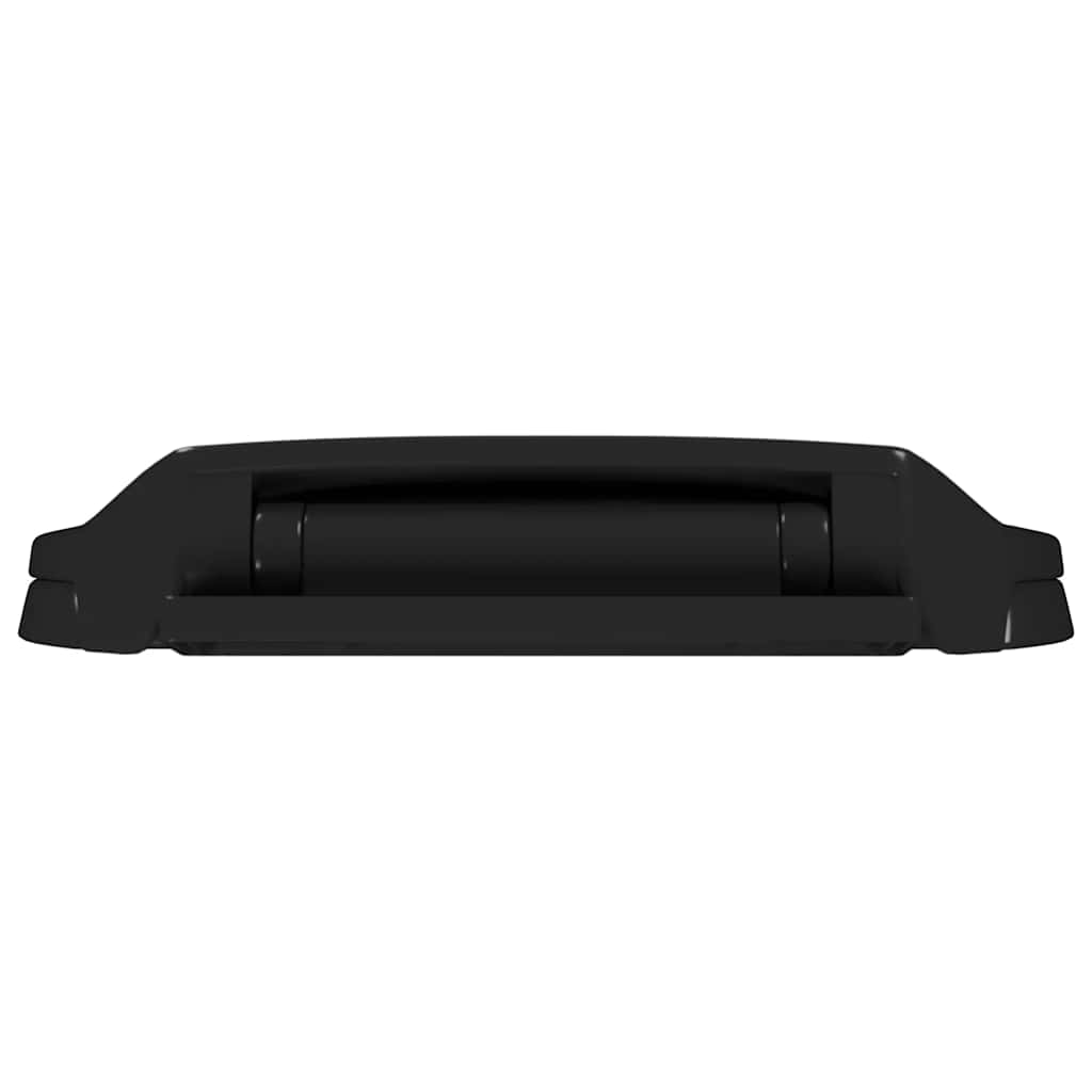 vidaXL Κάλυμμα Λεκάνης με Soft Close & Quick Release Μαύρο