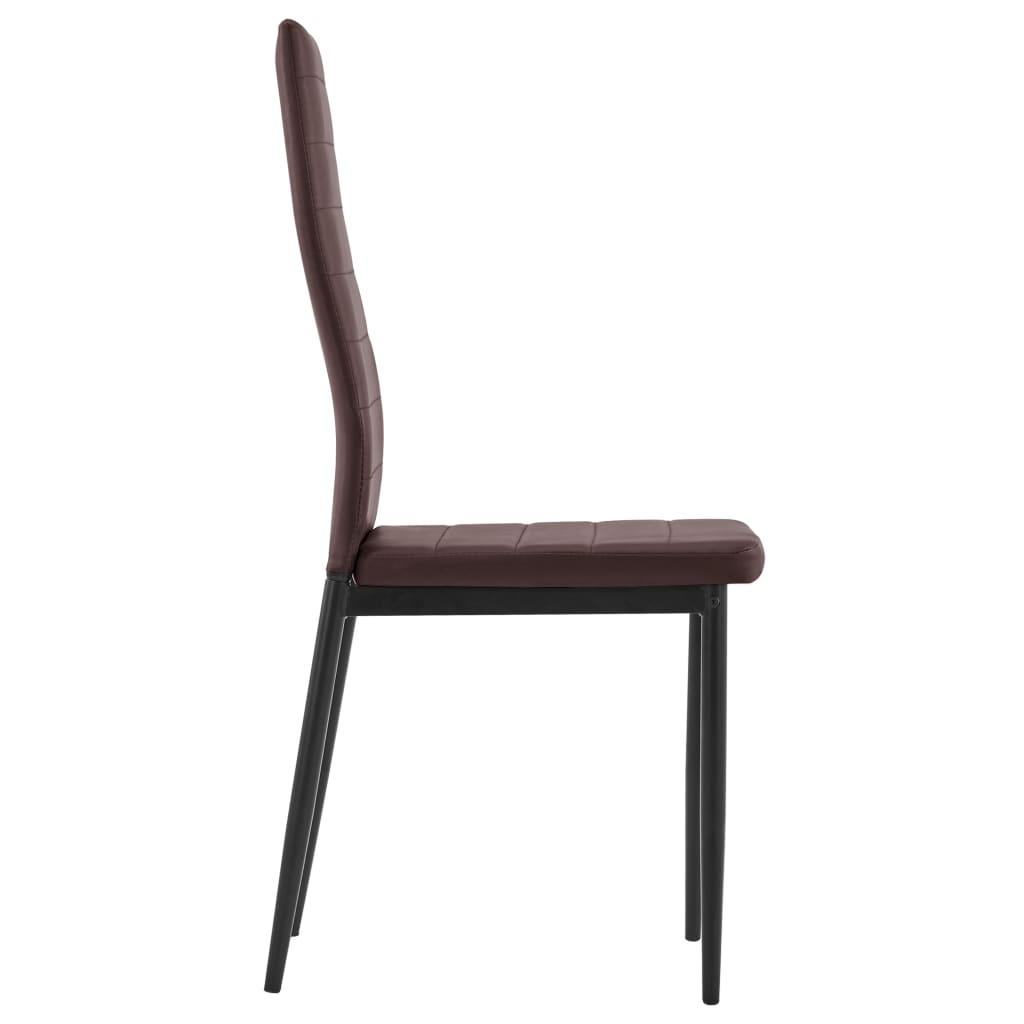 vidaXL Σετ Τραπεζαρίας Επτά Τεμαχίων Καφέ