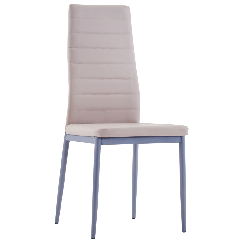 vidaXL Σετ Τραπεζαρίας Επτά Τεμαχίων Χρώμα Καπουτσίνο