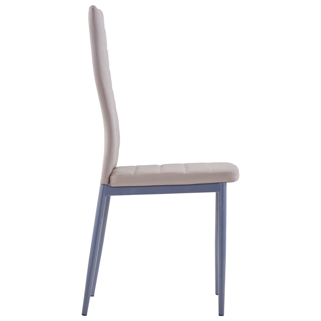 vidaXL Σετ Τραπεζαρίας Επτά Τεμαχίων Χρώμα Καπουτσίνο