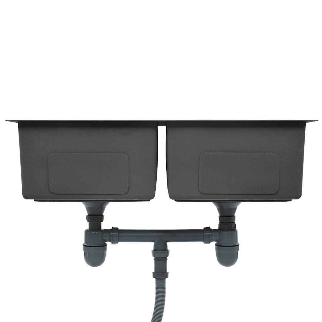 vidaXL Νεροχύτης Κουζίνας Χειροποίητος από Ανοξείδωτο Ατσάλι