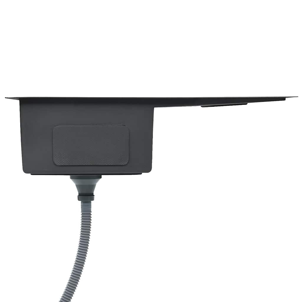 vidaXL Νεροχύτης Κουζίνας Χειροποίητος από Ανοξείδωτο Ατσάλι