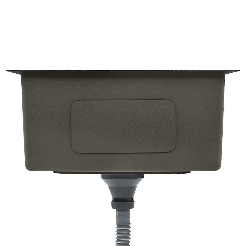 vidaXL Νεροχύτης Κουζίνας Χειροποίητος Μαύρος από Ανοξείδωτο Ατσάλι