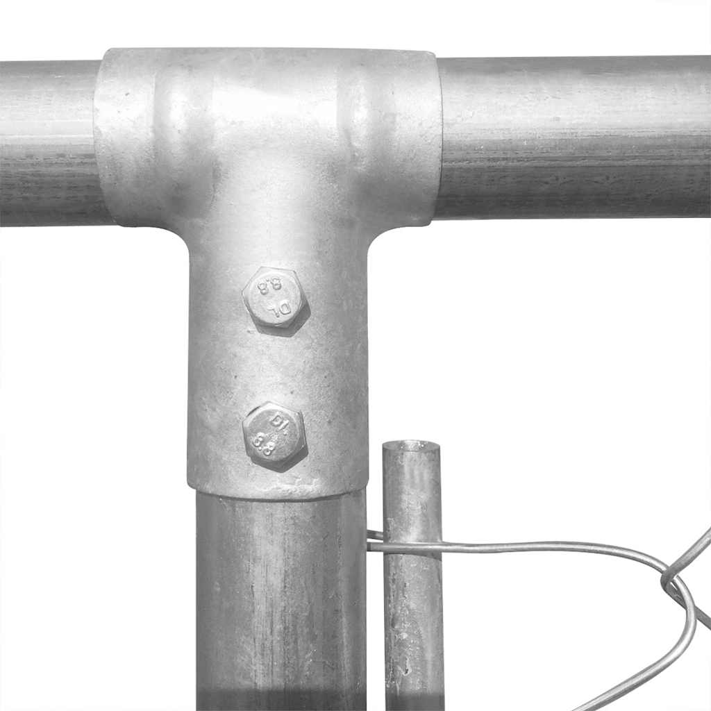 vidaXL Κλουβί Σκύλου Εξωτερικού Χώρου 570x570x185 εκ. Γαλβαν. Ατσάλι