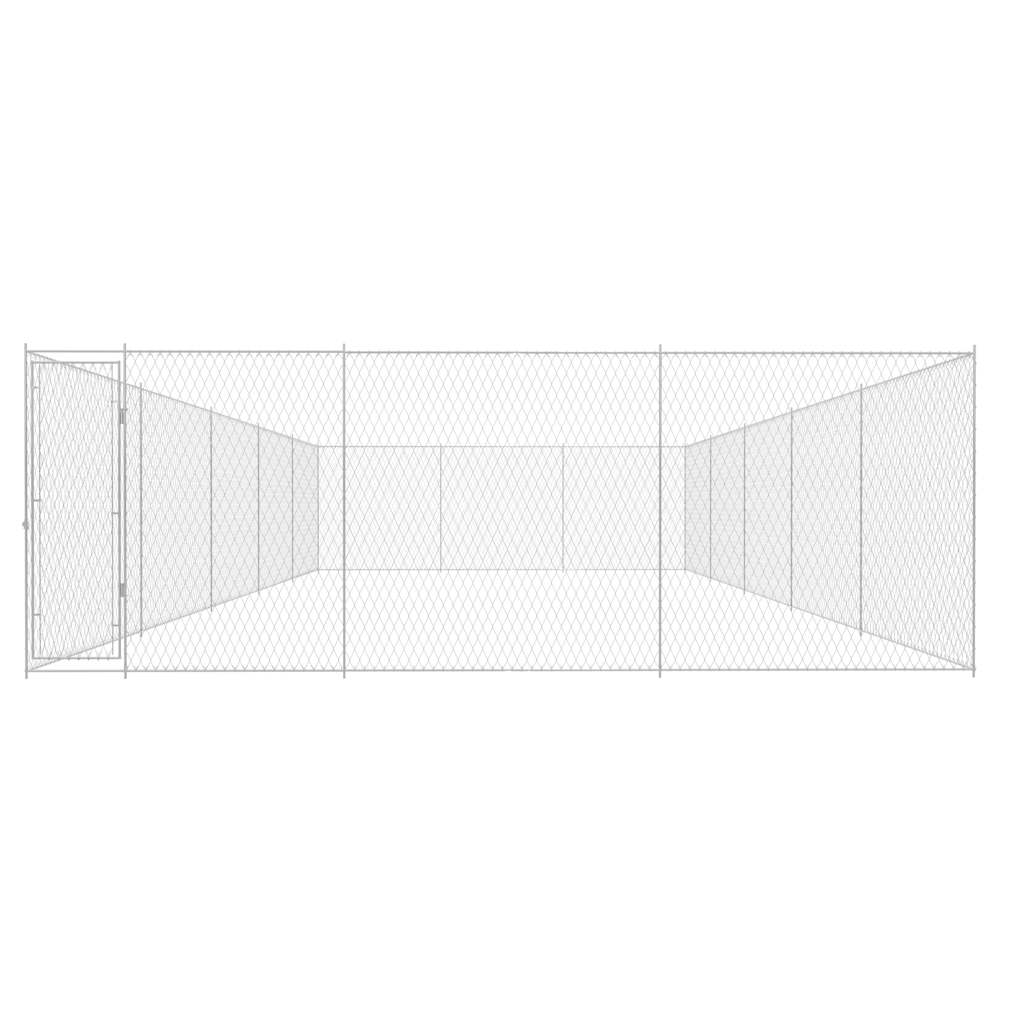 vidaXL Κλουβί Σκύλου Εξωτερικού Χώρου 950x570x185 εκ. Γαλβαν. Ατσάλι