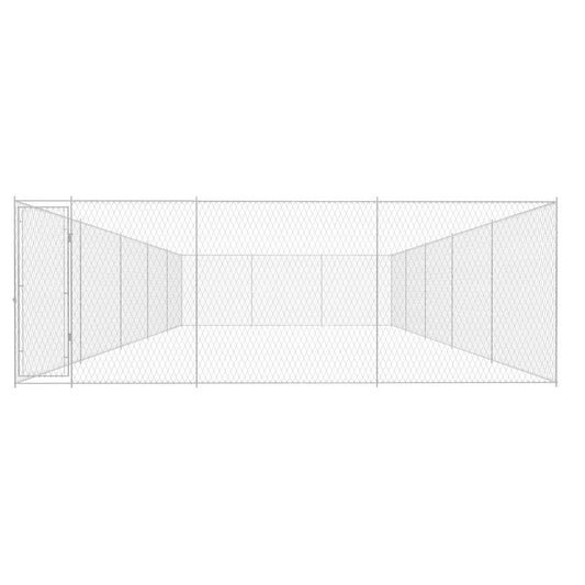 vidaXL Κλουβί Σκύλου Εξωτερικού Χώρου 950x570x185 εκ. Γαλβαν. Ατσάλι