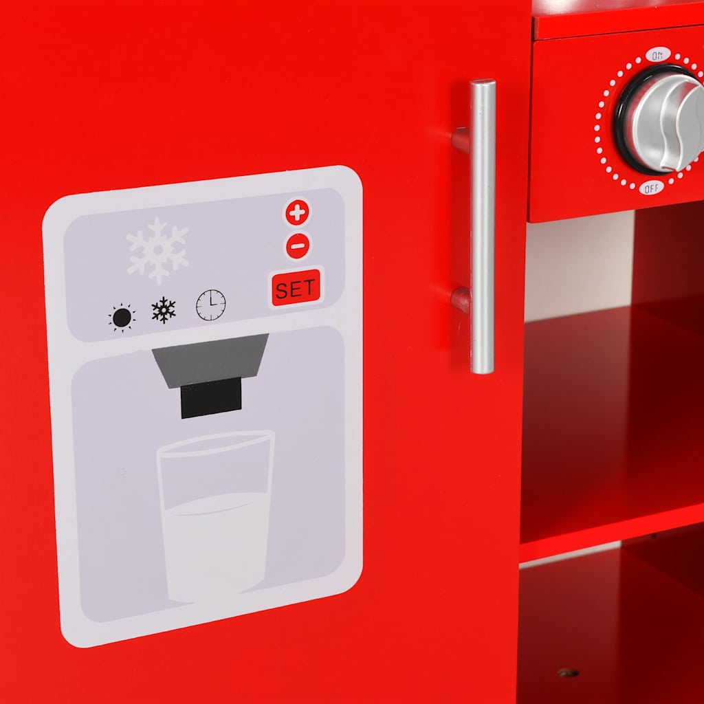 vidaXL Κουζίνα Παιδική Κόκκινη 84 x 31 x 89 εκ. από MDF