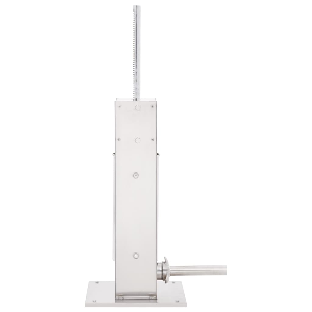 vidaXL Γεμιστικό Λουκάνικων Χειροκίνητο Ασημί 5 Λίτρα Ανοξειδ. Ατσάλι